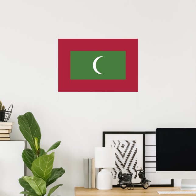 Maldives flag poster (Home Office)