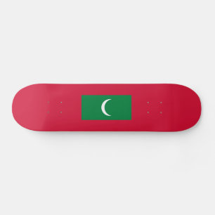 Maldives Flag Skateboard