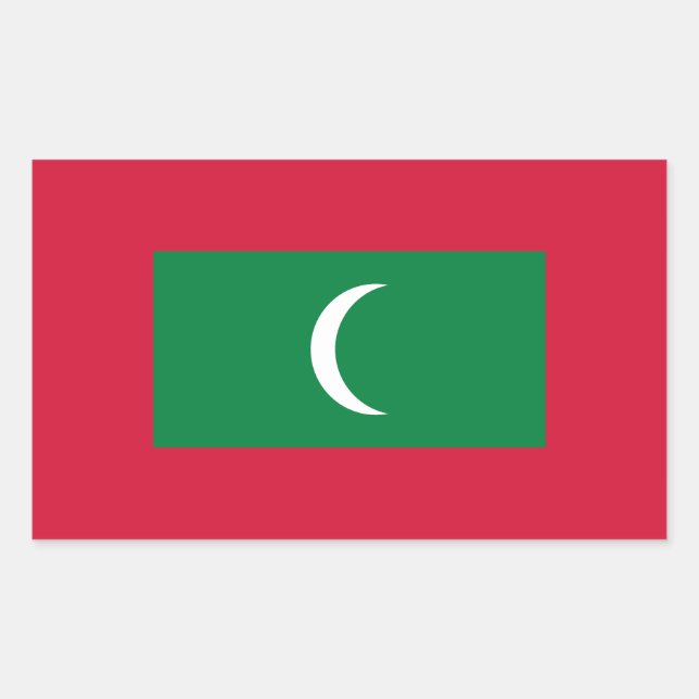 Maldives Flag Sticker (Front)