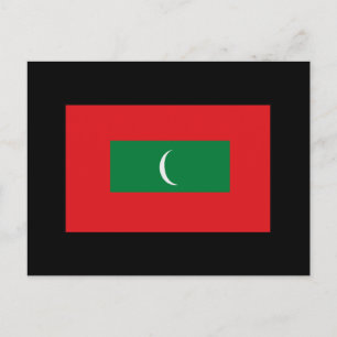 Maldives Flag T-shirts and Gifts Postcard