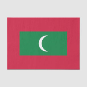 Maldives Flag Tissue Paper
