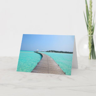 Maldives greeting card