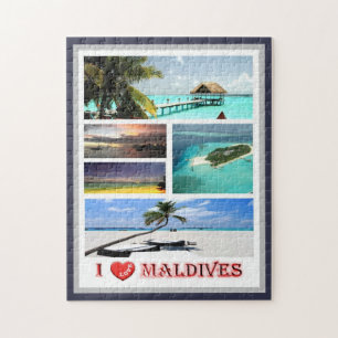 Maldives - I Love - Jigsaw Puzzle