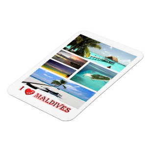 Maldives - I Love - Magnet