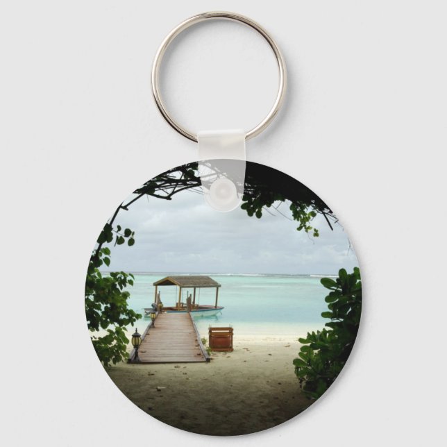 Maldives Island Boat Keychain (Front)
