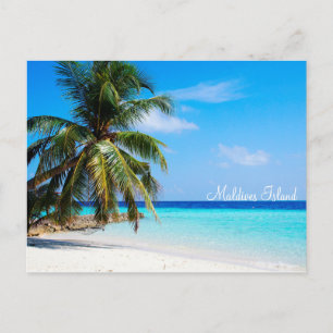 Maldives island romantic holiday by storeman. postcard