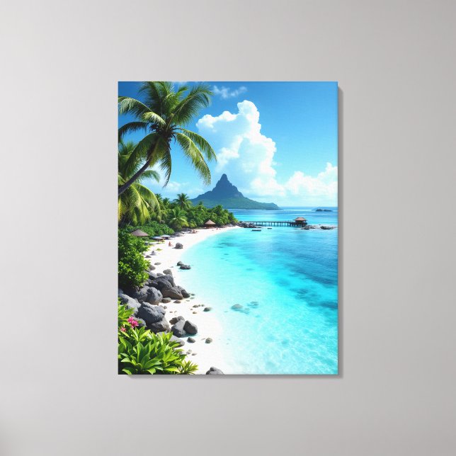 Maldives islands  canvas print (Front)