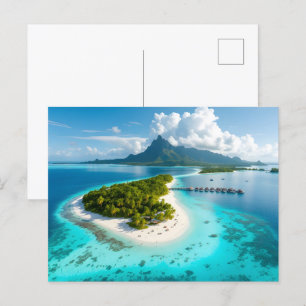 Maldives islands postcard