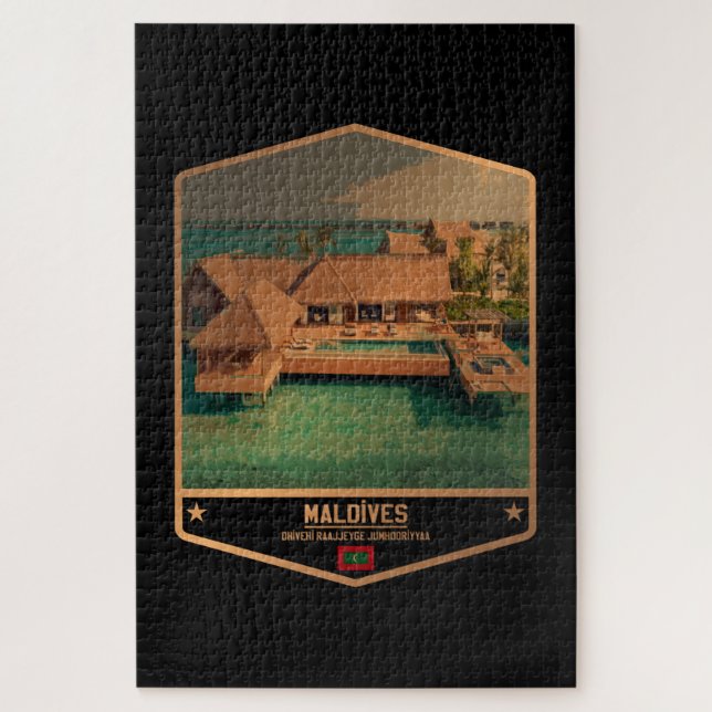 Maldives Jigsaw Puzzle (Vertical)