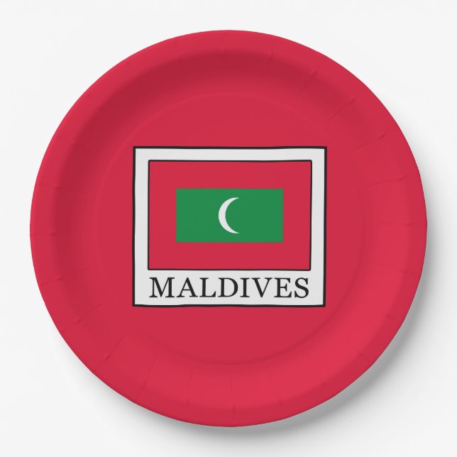 Maldives Paper Plate (Front)