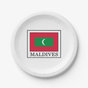 Maldives Paper Plate