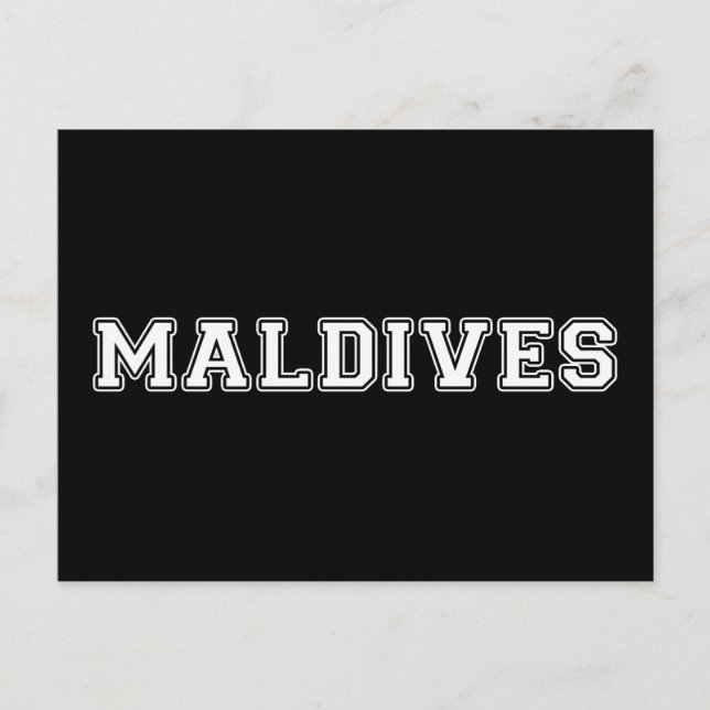 Maldives Postcard (Front)