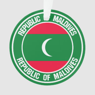Maldives Round Emblem Ornament