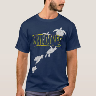 Maldives Sea Turtles, Scuba Diving with Turtles  T-Shirt