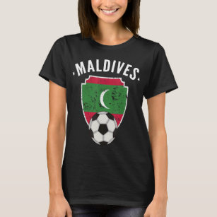 Maldives Soccer Maldives Flag Football Maldivian P T-Shirt