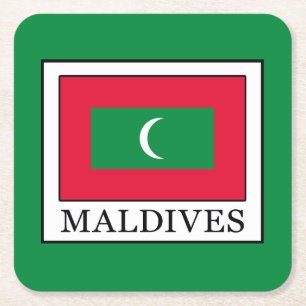 Maldives Square Paper Coaster