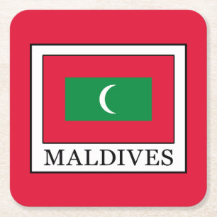 Maldives Square Paper Coaster