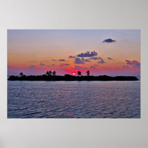 Maldives Sunrise Poster