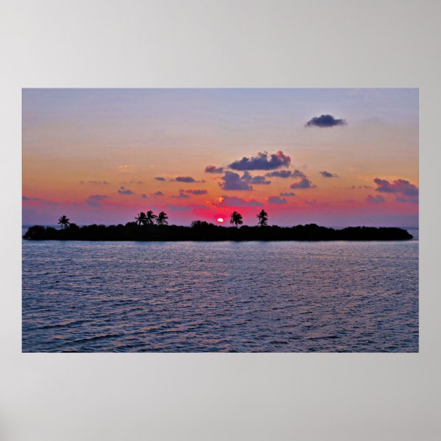 Maldives Sunrise Poster (Front)