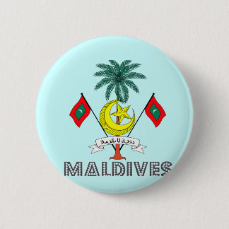 Maldivian Emblem 2 Inch Round Button