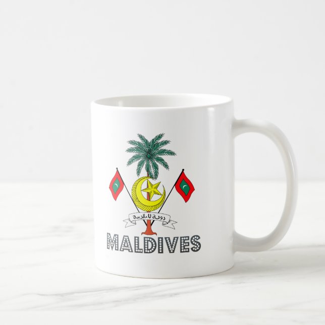 Maldivian Emblem Coffee Mug (Right)