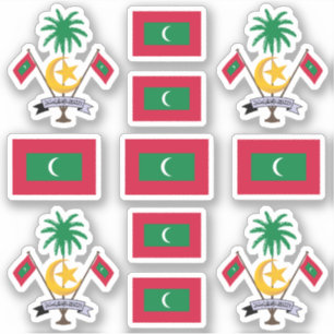 Maldivian national symbols /coat of arms and flag