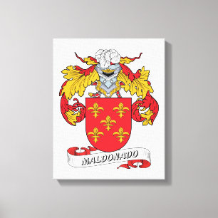 Maldonado Family Crest Canvas Print