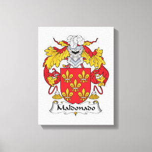 Maldonado Family Crest Canvas Print