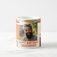 Male 40th Birthday Man Modern Colors Photo Mug 003