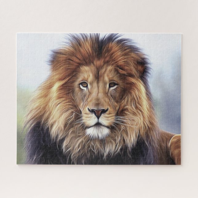 Male African Lion Jigsaw Puzzle (Horizontal)