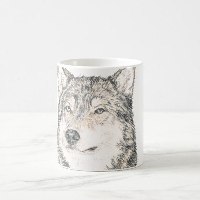 Mâle alpha de tasse de café de loup (Centre)