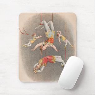 Male And Female Trapeze Performers Mouse Pad