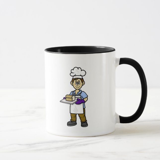 Male Baker Personalized Mug (Right)