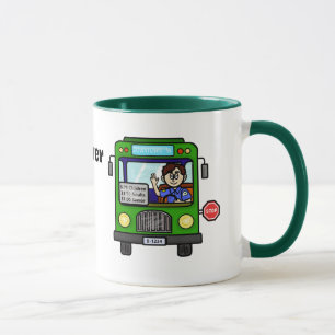 Male Best Bus Driver Customized Mug