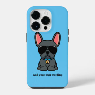 Male Blue French Bulldog Case-Mate iPhone Case