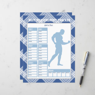 Male Body Measurements Tracker Weight Loss Chart