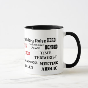 Male Boss Funny Cruel Nicknames Joke Mug