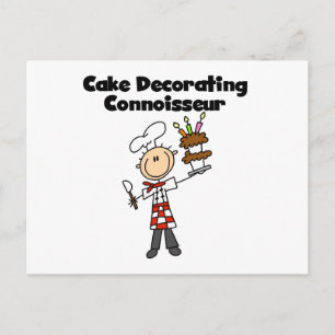 Male Cake Decorating Connoisseur Postcard