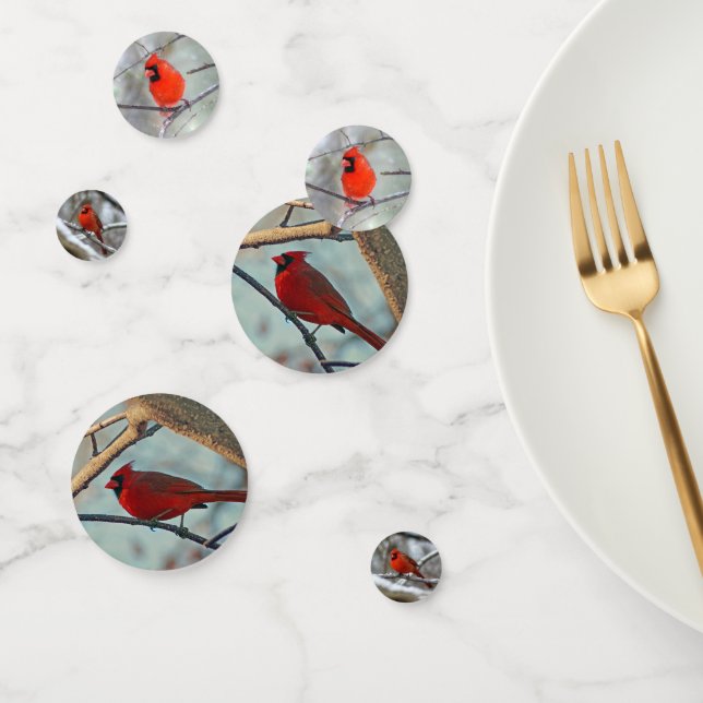 Male Cardinal Confetti (Group)