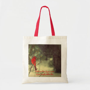 Male Cardinal Tote Bag
