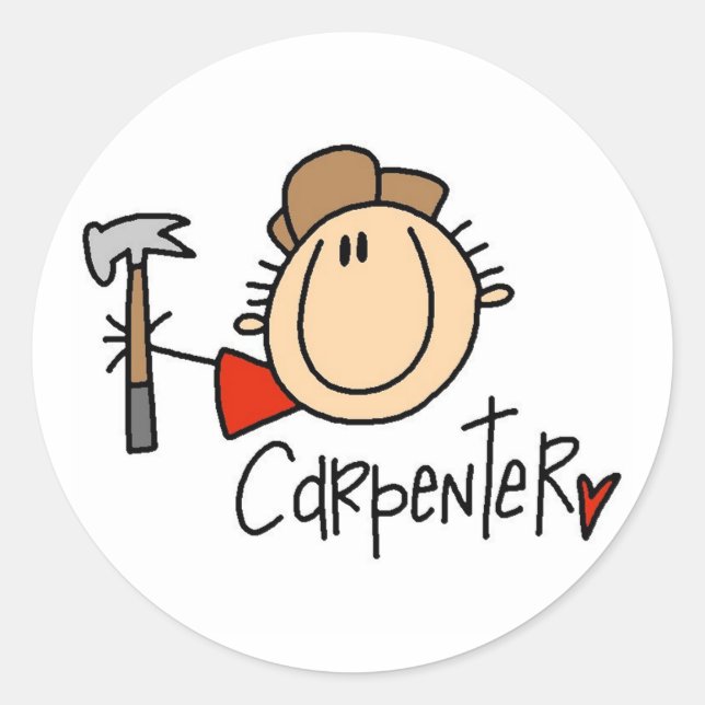 Male Carpenter Stickers (Front)