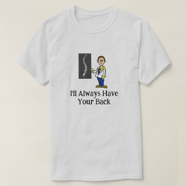 Male Chiropractor or Spinal Surgeon T-Shirt (Design Front)