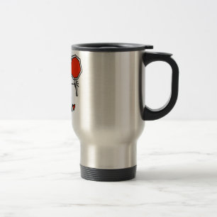 Male Construction Worker Travel Mug