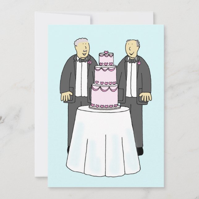 Male Couple Wedding Congratulations (Front)