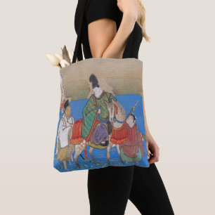 Male Courtier on Horseback Crossing River (1839) Tote Bag