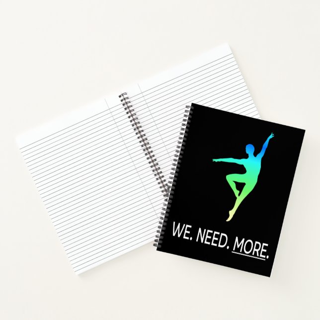 Male Dancer Awareness III Personalized Notebook (Inside)