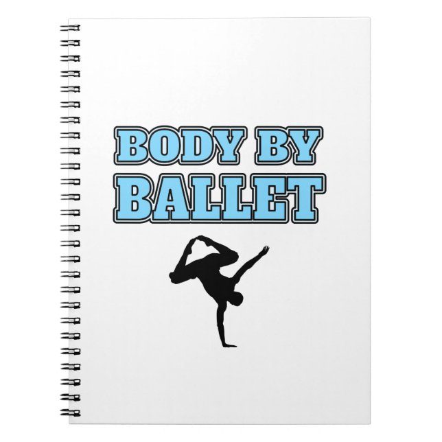 Male Dancer Body By Ballet square Notebook (Front)