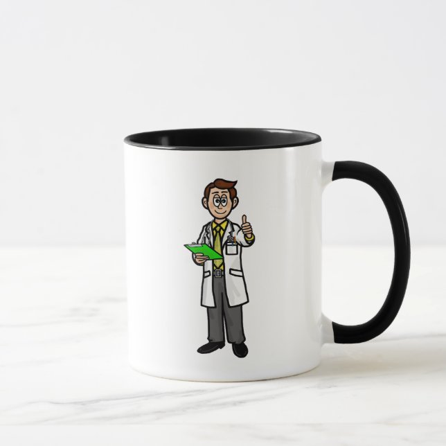 Male Doctor Giving Thumbs Up Coffee Mug (Right)