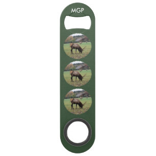 Male Elk Photograph Antlers Field Autumn Bar Key