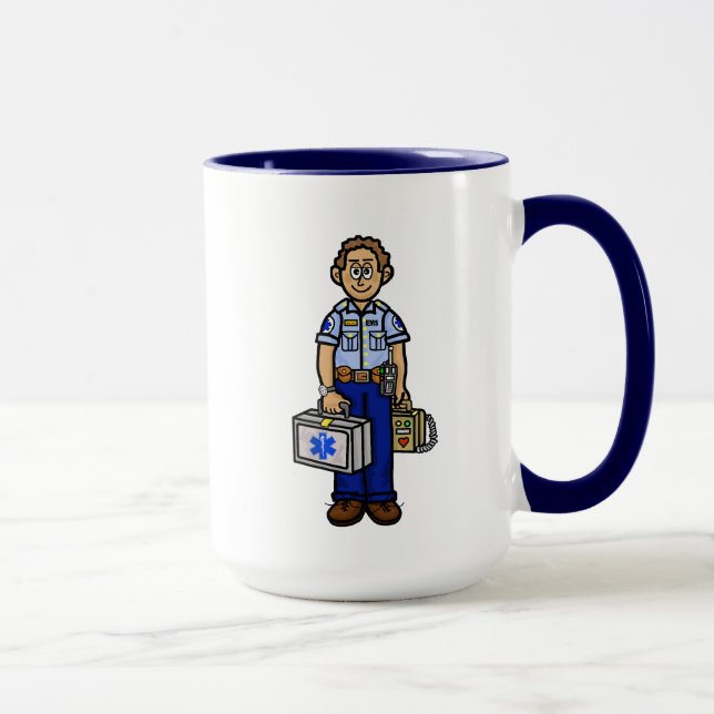 Male EMS Nom personnalisé Mug (Droite)